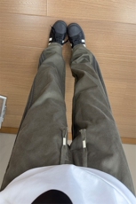 B221美式ins宽松直筒三条织带冰凉感休闲裤LK25470-特P40控68，男装休闲裤，电商B221