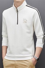 BAMJ-377钱塘2020-2春秋新款时尚休闲帅气中年男士长袖T恤P75，男装T恤，钱塘207-2