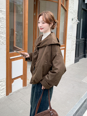 《新款》软糯-亲肤-轻薄款夹棉加绒棉服2C087-1850-P205-K285，女装棉衣/棉服，2C087