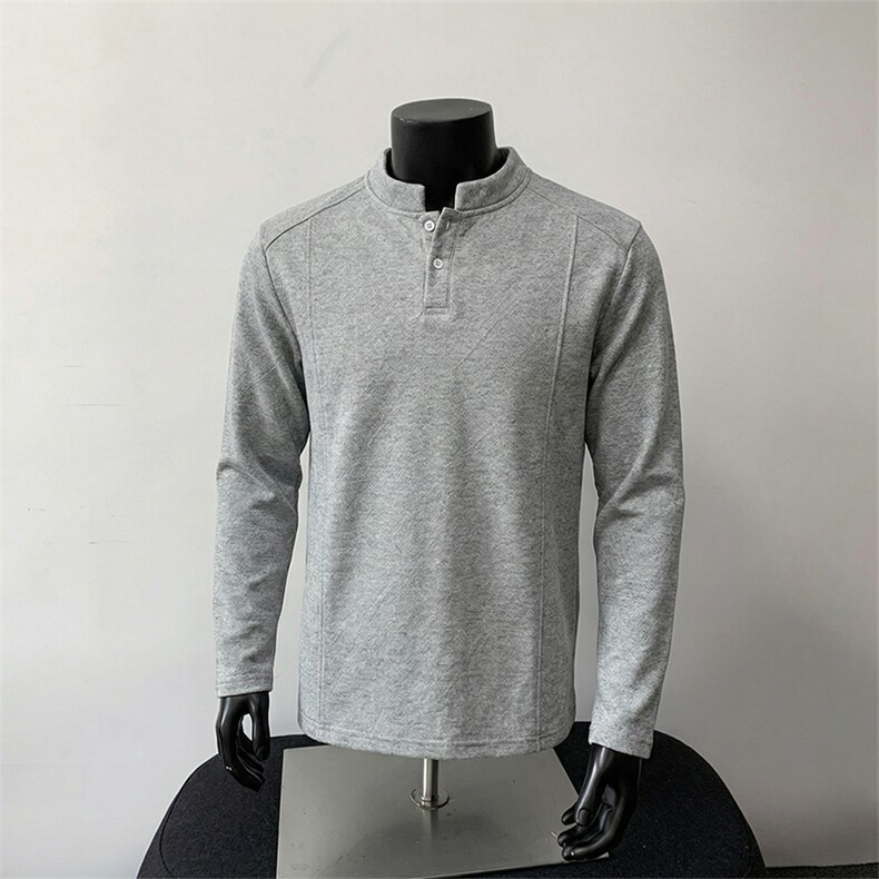 亨利领加绒卫衣【现货】C403A-NK2500JR-特P26常规-特P19，男装卫衣，电商C403A