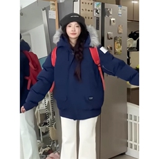 女风美式复古大毛领工装棉衣ZM0118-P110，男装棉衣，星座313A(原308A-2)
