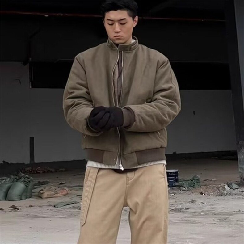 蛇年限定座山雕外套棉服可拆卸帽加绒帆布棉衣1001-1-M8218-P188,男装棉衣,星座1001-1