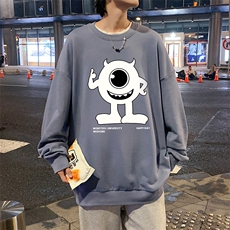 S6327-P28秋季圆领卫衣男大码韩版宽松长袖外套，男装卫衣，电商A040