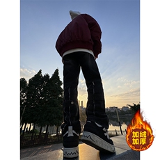 B221美式ins高街加绒加厚牛仔裤LK23028-P60控78P70控98，男装牛仔裤，电商B221