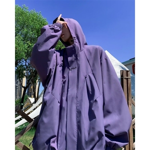D23745-P58冲锋衣外套男款春秋季男装春季工装夹克男生上衣防风图片