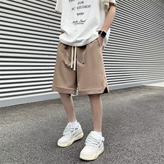 休闲短裤男美式痞子帅五角星刺绣2024夏季新款ins五分裤K3688-P28，男装牛仔裤，星座412-3