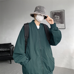 M-8XL棒球服男款春秋特大码加肥加大男装飞行员夹克外套JK001P65图片