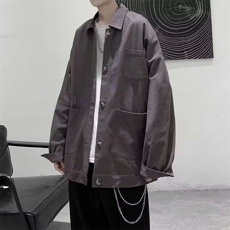 休闲衬衫男高级感痞帅华夫格衫衣长袖405/P42,男装衬衫,星座506