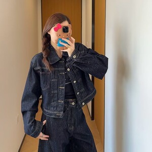 美式复古水洗牛仔外套女秋装新款百搭显瘦情侣上衣LF40100-P67图片