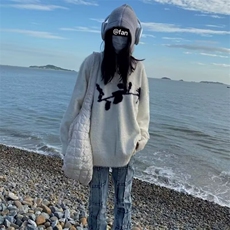 G110-P572025秋冬季新款潮流帅气毛绒毛衣，男装针织衫/毛衣，电商B323A