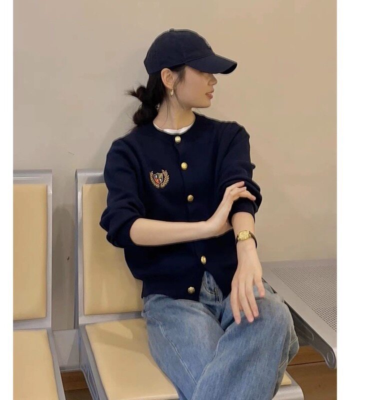 新款针织开衫定制LOGO美容师工作服毛衣外套舞蹈老师园服工装刺绣,针织衫/毛衣,美莎羊绒