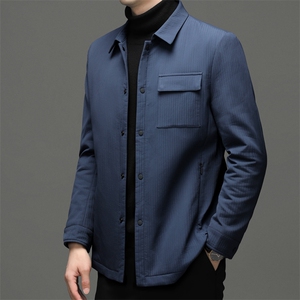 商务休闲棉衣中年男加厚保暖外套冬季新款翻领棉服 YYM33617-P185图片