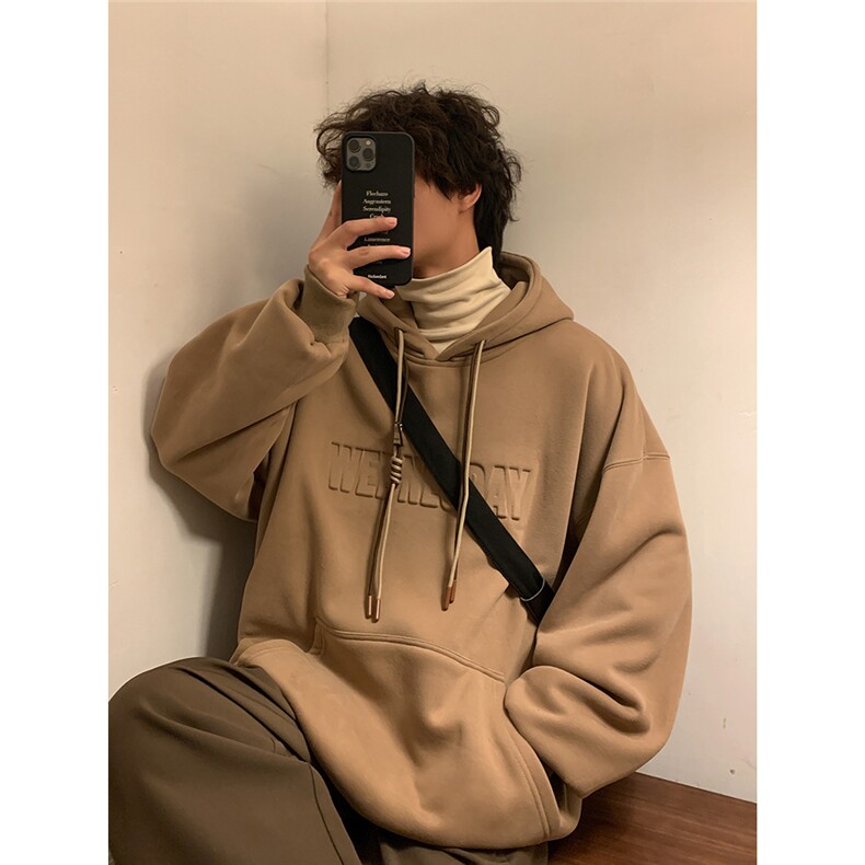 大货主推冬季加绒加厚连帽卫衣宽松港风外套A422-1-JF04-P65控88,女装短外套,电商A422-1