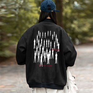 23/美式麂皮绒飞行棒球服中性风男女夹克外套JF3277-P80控108图片