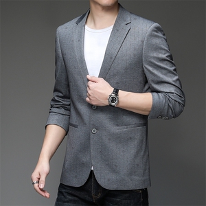 X22136-1钱塘2020-2春秋中年男士西服商务休闲百搭西装外套P142图片