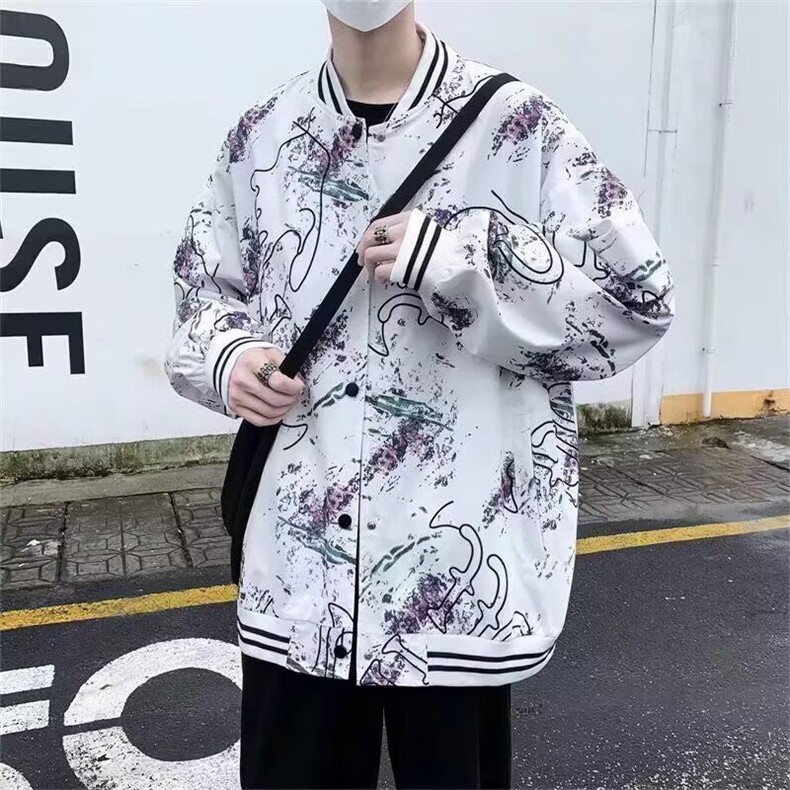 春秋季外套男韩版潮流棒球服修身夹克褂子帅气春秋款上衣休闲男装,男装夹克,星座506A