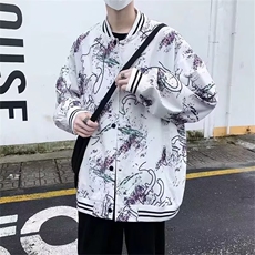 春秋季外套男韩版潮流棒球服修身夹克褂子帅气春秋款上衣休闲男装，男装夹克，星座506A