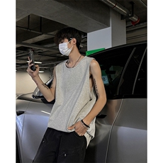 X5386-TP16夏季宽松休闲无袖T恤新款宽松纯色男款运动背心，男装背心/马甲，电商A102