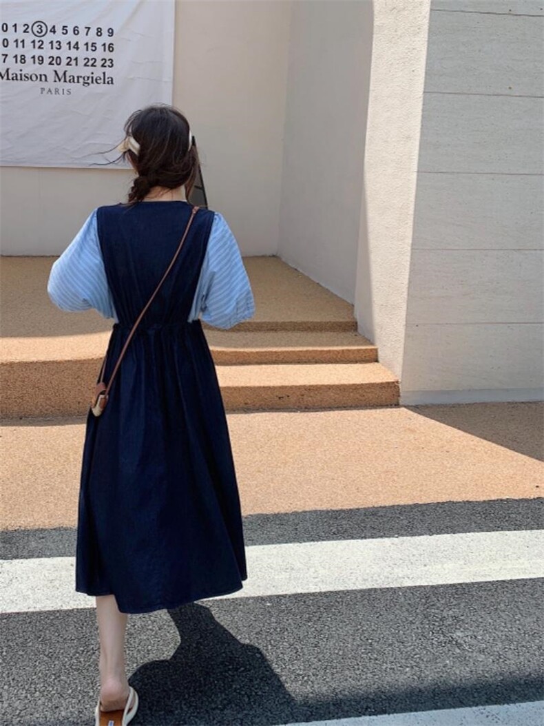 牛仔连衣裙，女装连衣裙，肆尔