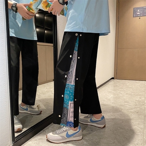2023春夏新款  侧面排扣 休闲九分裤 基地A057-K181-P45（控68）图片