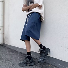 日系阔腿短裤男女夏季潮流ins宽松五分裤百搭显瘦工装裤DK37，男装牛仔裤，星座1116A-1（原606A）