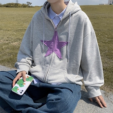 WY05-P36纯色华夫格连帽卫衣，男装卫衣，星座1501-1
