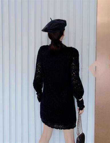 【现货】毛绒蕾丝连衣裙，女装连衣裙，艾丹迪蔓