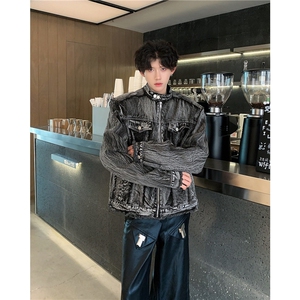 美式复古个性牛仔外套男款春JK8636-P80图片