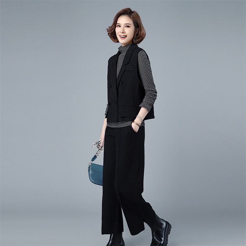 2021秋冬外套三件套休闲加绒284款,女装套装/套裙,秋牧寒烟
