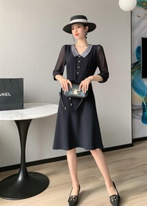 秋季新品连衣裙现货M-XXL,女装连衣裙,琴菲儿