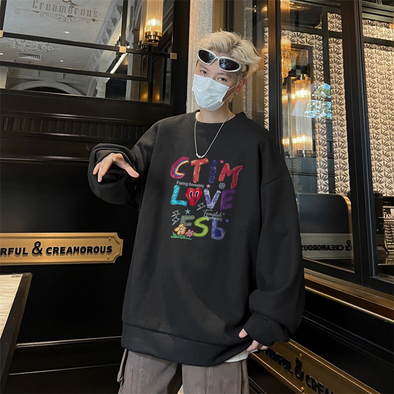华夫格！华夫格上衣男圆领华夫格卫衣男大码长袖t恤男HY249-特P23,男装T恤,电商B367