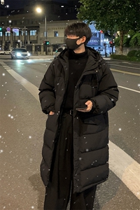 90%白鸭羽绒服 D5566-TP245348 冬季美式高街休闲连帽羽绒服图片