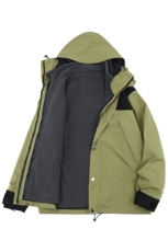 加厚新款冲锋衣可拆卸户外登山三合一登山服A061-AJ00490-特P115，男装夹克，电商A061