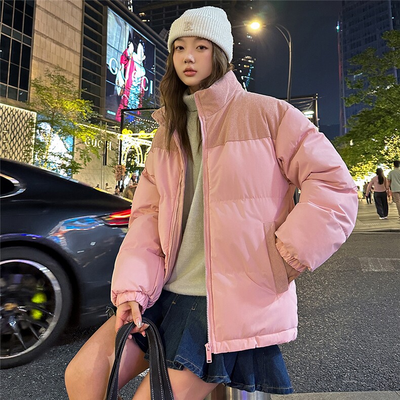 特批港风情侣夜景宽松时尚撞色立领棉衣MY2279P60控98,男装棉衣,电商A247