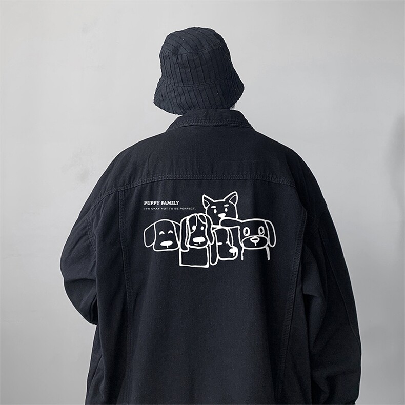 牛仔夹克男大码牛仔外套男茄克 NJ77404-P60图片
