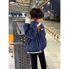 春秋季2025新款刺绣棒球领夹克男女同款美式复古宽松百搭情侣外套，男装夹克，星座506A