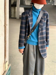 复古格子西装,女装西装,25Ann·Studio