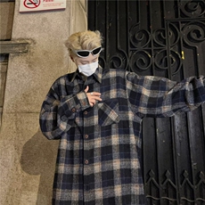 秋冬季重磅美式贴布拼接工装衬衫男长袖潮牌ins痞帅男衬衣，男装衬衫，星座813-2
