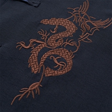 CS2022夏季男士复古薄款短袖唐装休闲套装免烫中老年爸爸装P86，男装中老年男装，电商B360