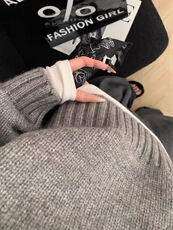 时尚百搭翻v领百搭时尚简约，女装针织衫/毛衣，思途羊绒