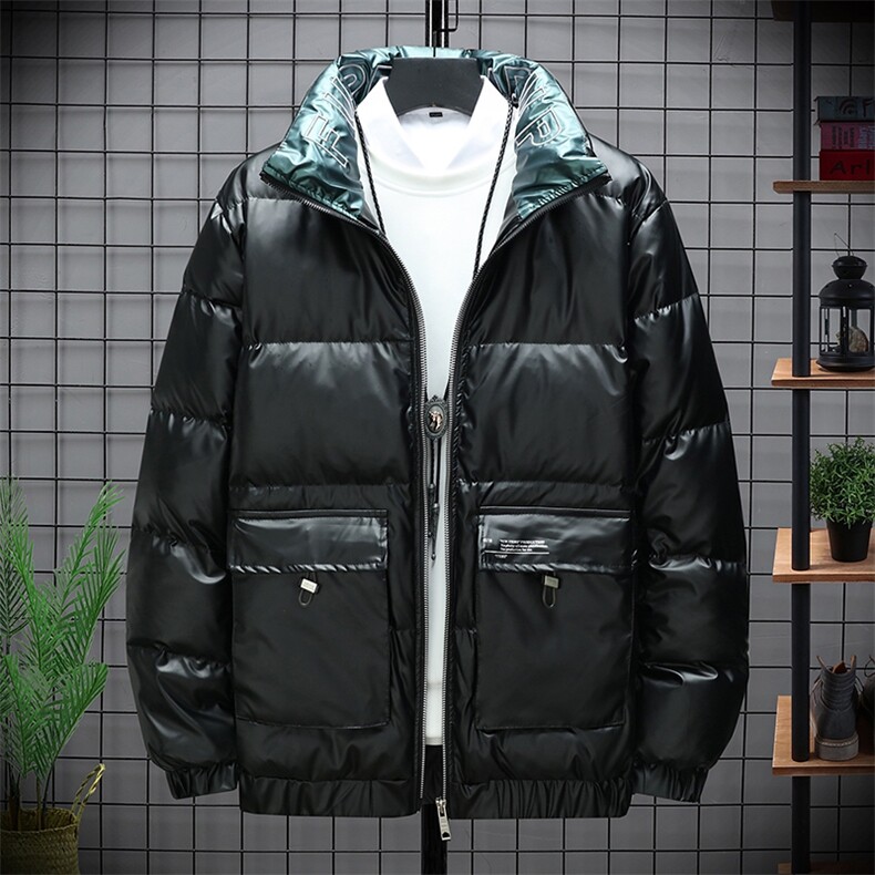 现货2020冬季新款羽绒服男韩版潮流80%绒短款无帽外套 P155图片