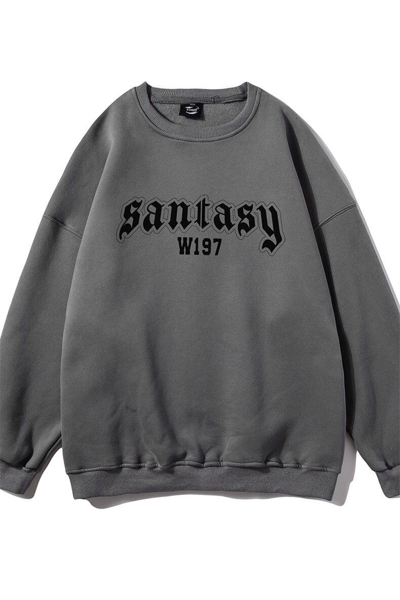 白底新款秋季时尚百搭字母印花圆领宽松卫衣W1023P30控48,男装卫衣,电商A247-1