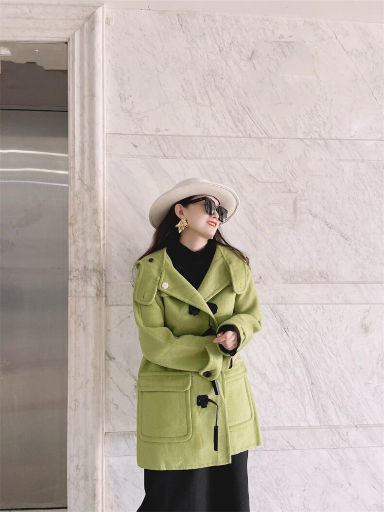 现货《双面羊绒》穿上上双面呢大衣。身体就如同呼吸般的自由。，其它，蓝衣可