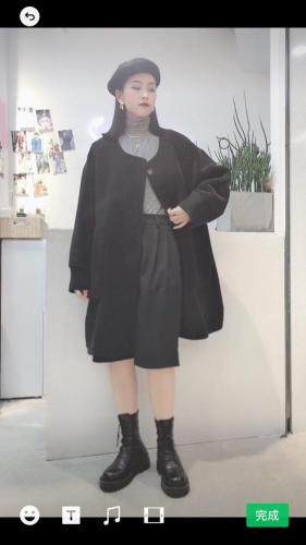 针织拼接款式皮毛一体现货供应，女装，是爱 SHI AN