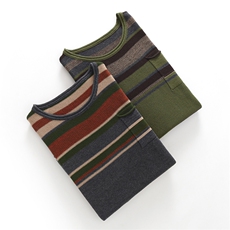 女士时尚简约针织衫撞色条纹长袖开衫，女装针织衫/毛衣，温伦斯特羊绒