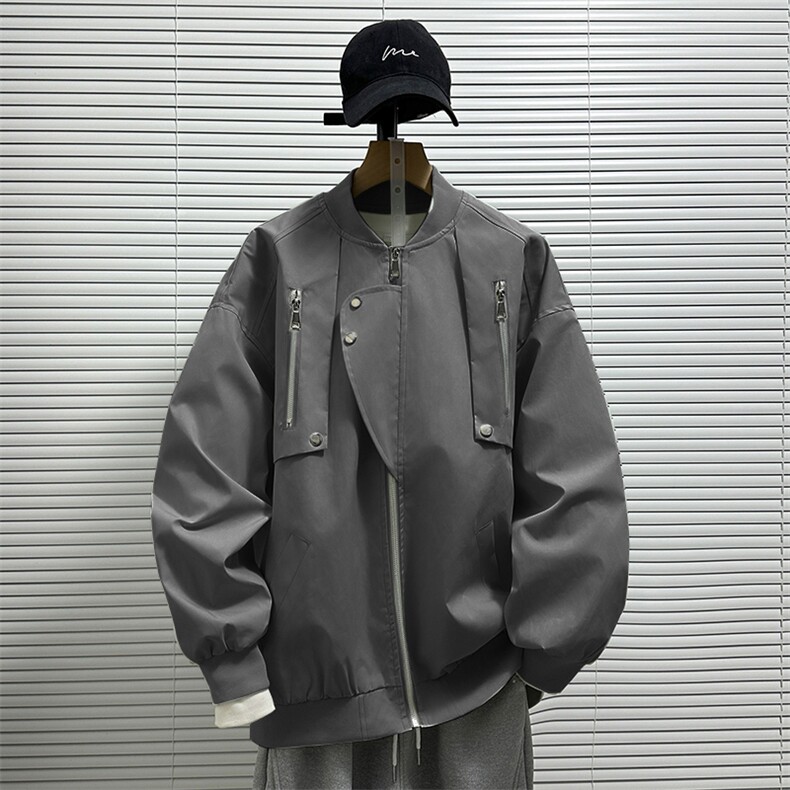2025秋季新款港风日系牛津复合立领棒球服夹克男潮ins JK1295-P58图片