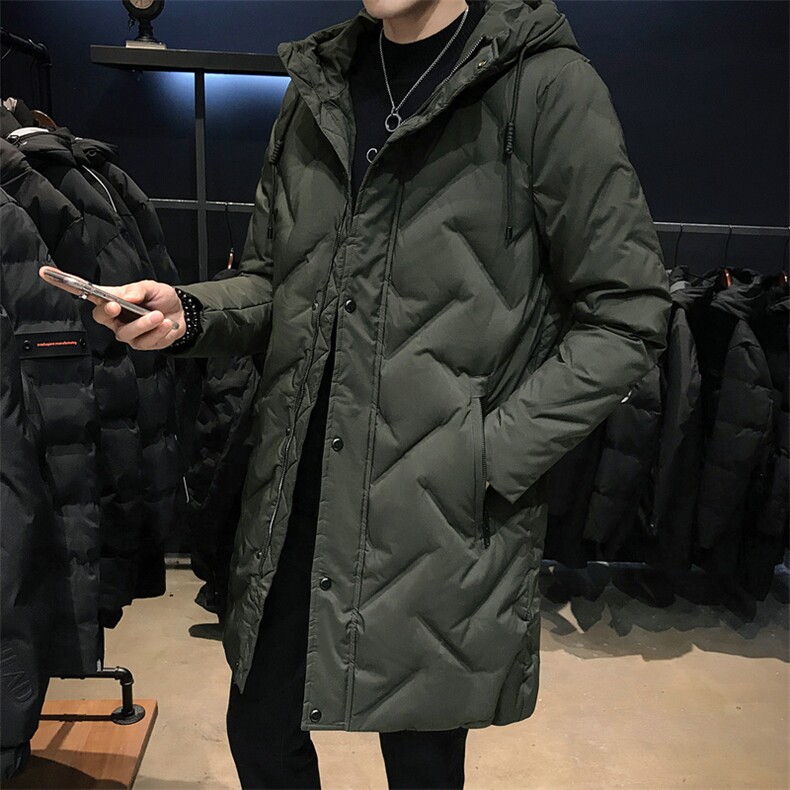 羽绒服男2020冬季新款中长款男士加厚外套DS275T，男装羽绒服，电商A102