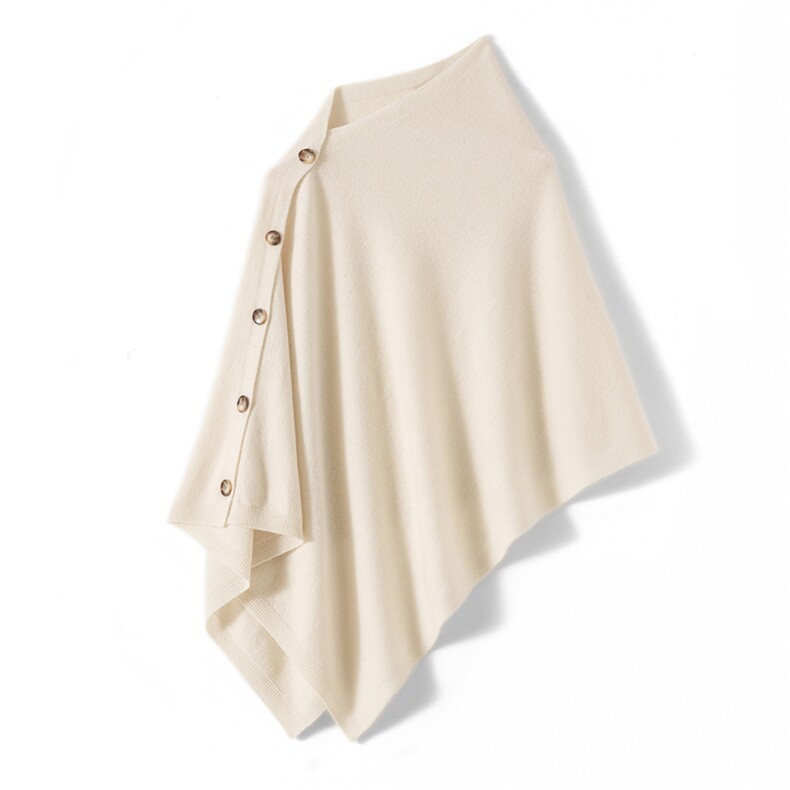 2025年秋季新款斜口针织羊毛披肩时尚休闲通勤百搭，披肩，昭美羊绒