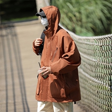 男女防水黑色冲锋衣外套户外机能夹克爬山登山服JK602-P75，男装夹克，电商B327