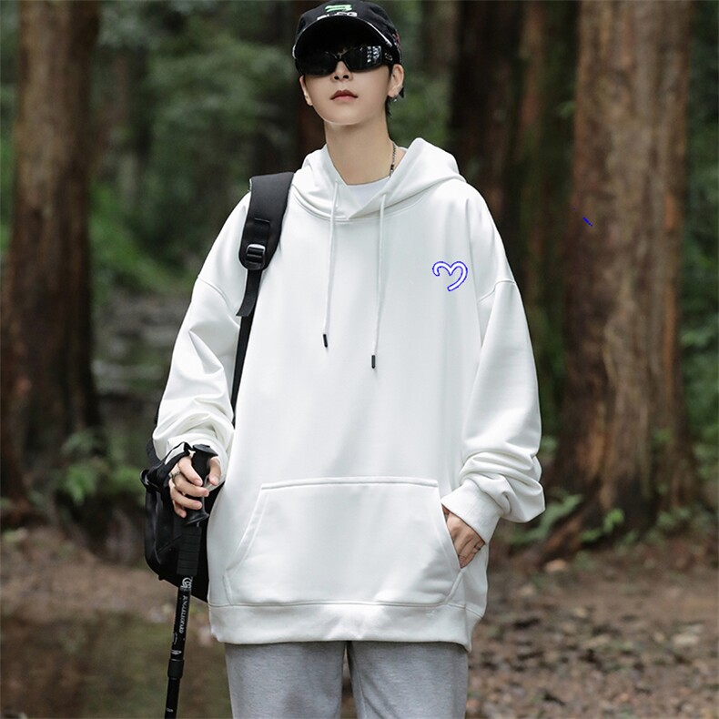 W08连帽卫衣秋装新款大码外套班服印花港风文艺休闲男女装学生朝,男装卫衣,星座115A-3
